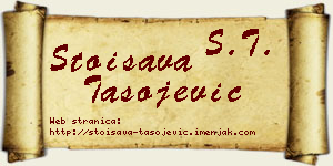 Stoisava Tasojević vizit kartica